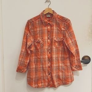 Western Style Peach Cowboy Shirt Women L‎